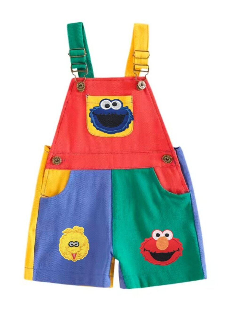 Elmo Overalls Elmo Jumpsuit Sesame Street Birthday Cookie Monster clothes - Picture 2 of 4